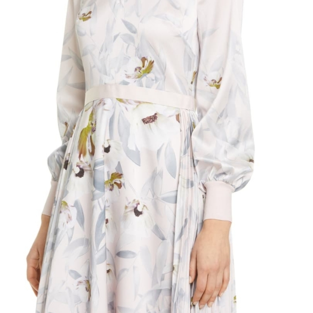 🌟HP🌟NWT TED BAKER FLORAL MIDI DRESS - Picture 4 of 7